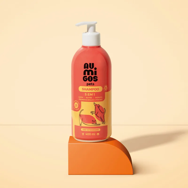 Shampoo 5 em 1 Au.Migos Pets