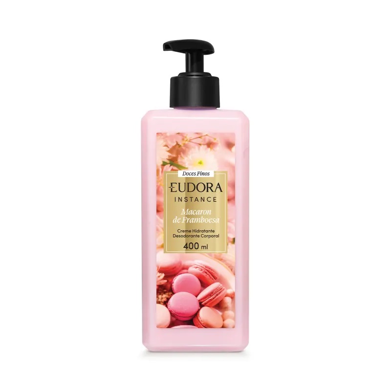 Creme Hidratante Desodorante Corporal Instance Macaron de Framboesa